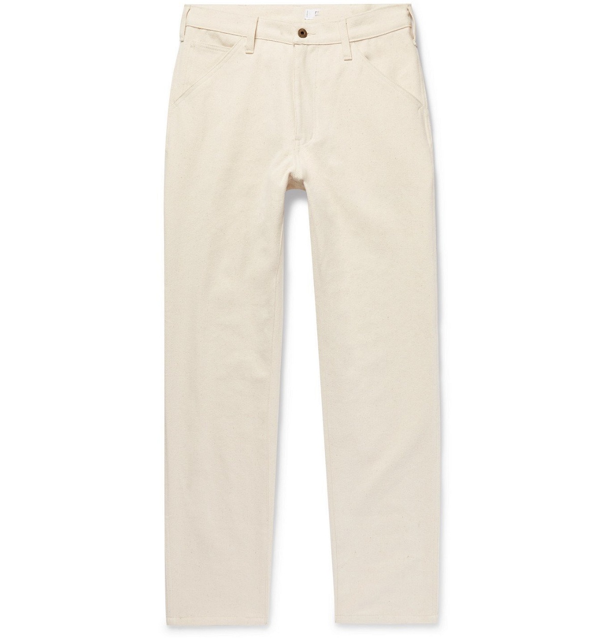 Photo: Freemans Sporting Club - Slim-Fit Brushed Cotton-Twill Trousers - Neutrals