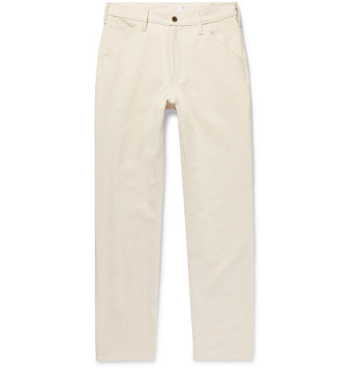 Photo: Freemans Sporting Club - Slim-Fit Brushed Cotton-Twill Trousers - Neutrals
