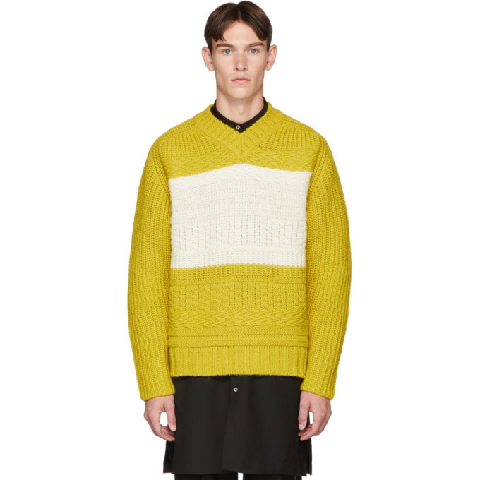Photo: Paul Smith Yellow Oversized Chunky Sweater