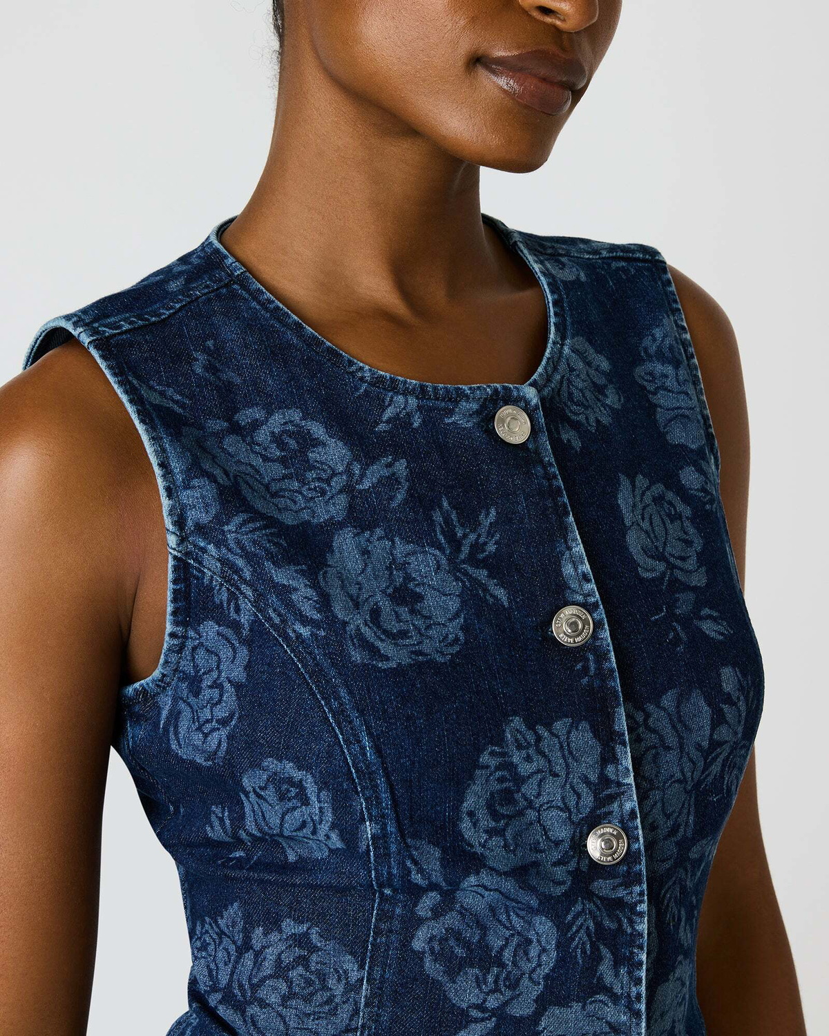 Steve Madden Welsey Top Vests in Indigo