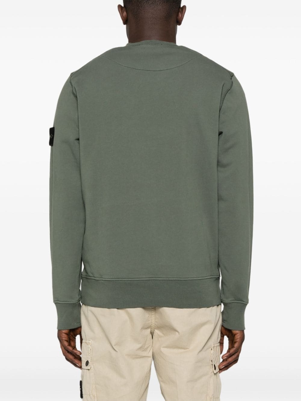 STONE ISLAND - Logo Cotton Sweatshirt Stone Island STONE ISLAND - Logo Cotton Sweatshirt Stone Island