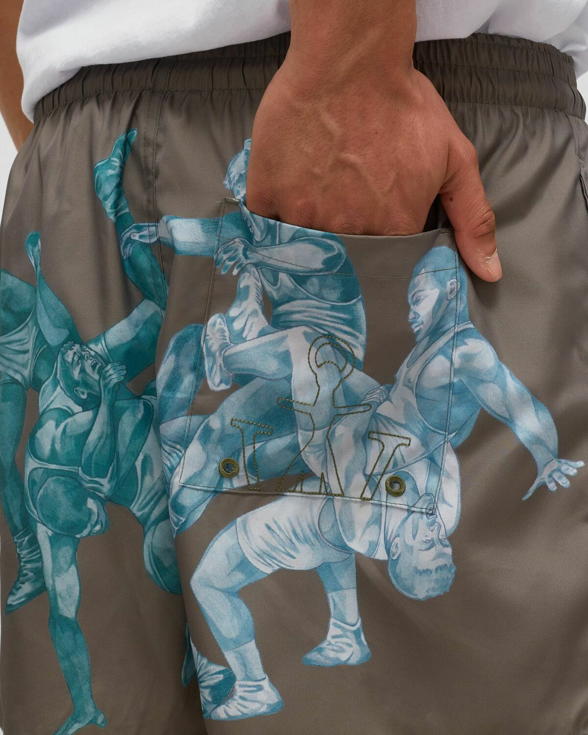 Jw Anderson Pol All Over Print Shorts Blue|Brown Sport