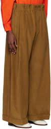 Meryll Rogge Tan Drawstring Trousers