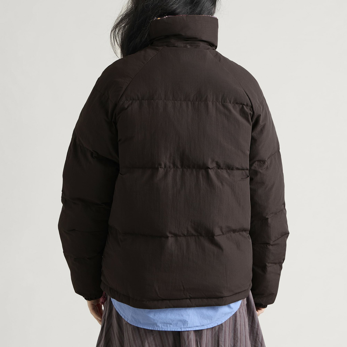 Damson Madder Women's Reversible Opal Puffer Jacket in Plum