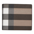 Burberry Brown E-Canvas Giant Check Bifold Wallet