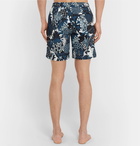 Onia - Charles Mid-Length Printed Swim Shorts - Men - Storm blue