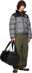 The North Face Black Base Camp Leather Duffle Bag