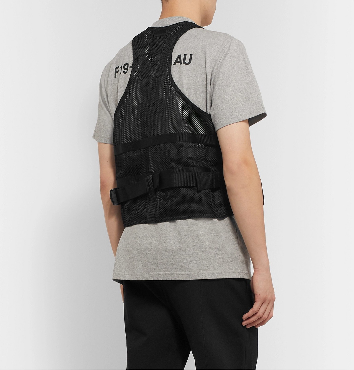 T*n様 1017 ALYX 9SM ブラック ノースリーブベスト M 1017 ALYX 9SM - Tactical Mesh and Shell Gilet - Black 1017 ALYX 9SM
