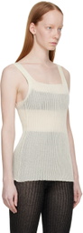 A. ROEGE HOVE Off-White Emma Tank Top