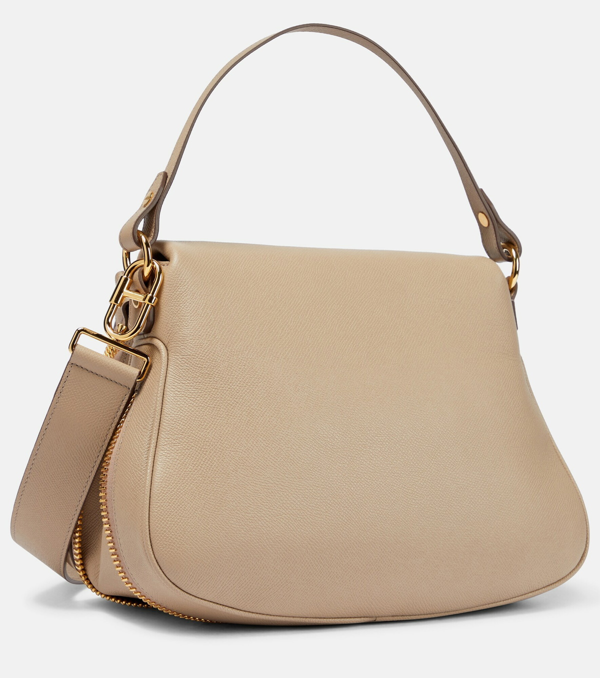 ショルダーバッグ・ポシェット TOM FORD Leather shoulder bag logo CHOCOLATE Tom Ford - Jennifer Medium leather shoulder bag TOM FORD