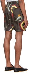 By Walid Brown Blaze Shorts