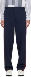Comme des Garçons Homme Deux Navy Striped Track Pants