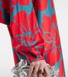 Dries Van Noten Floral satin midi dress