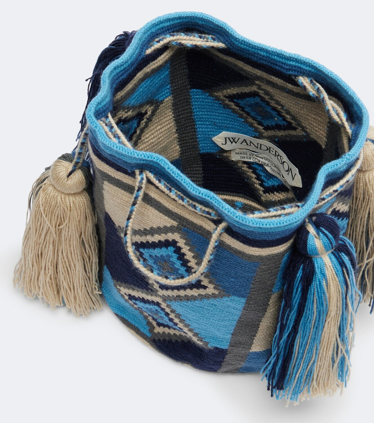 JW Anderson La Mochia Wayuu woven bucket bag