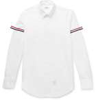 Thom Browne - Slim-Fit Button-Down Collar Grosgrain-Trimmed Cotton Oxford Shirt - White