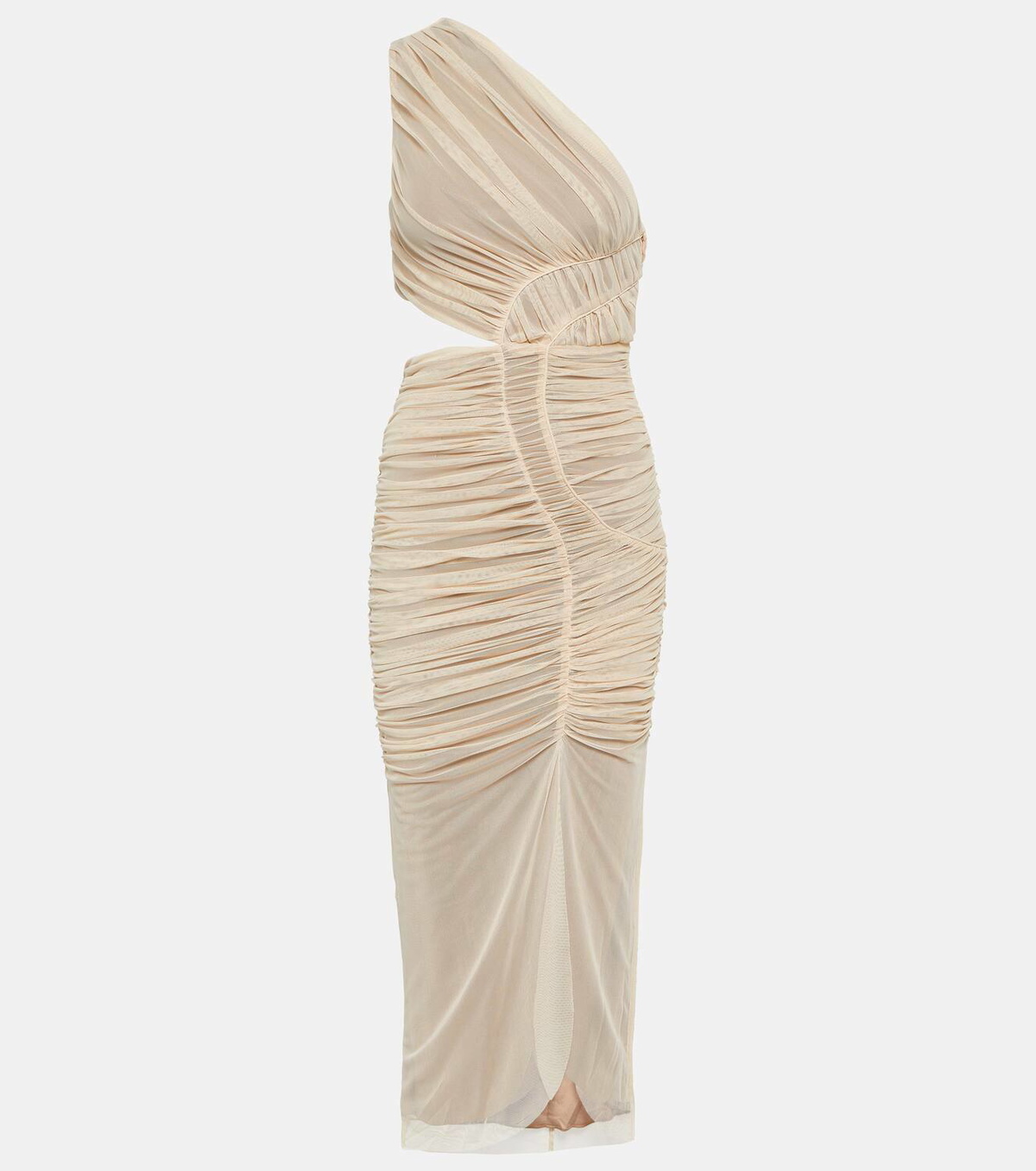 Simkhai Seriah ruched cutout midi dress Simkhai