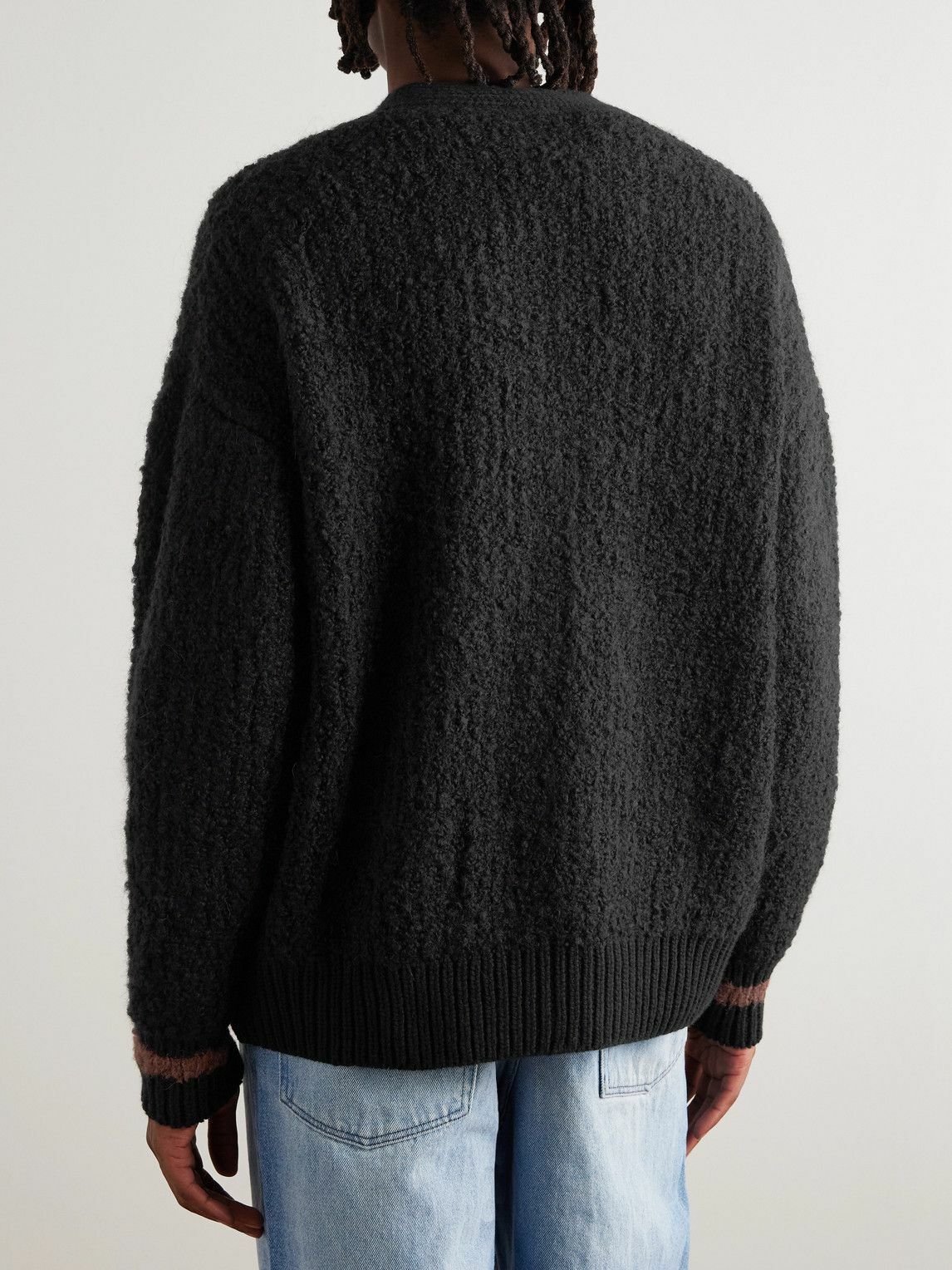 A Kind Of Guise - Ribbed-Knit Virgin Wool-Blend Cardigan - Black