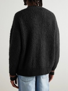 A Kind Of Guise - Ribbed-Knit Virgin Wool-Blend Cardigan - Black