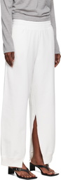 MM6 Maison Margiela Off-White Cotton Sweatpants