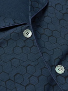 Derek Rose - London Printed Stretch Micro Modal Jersey Pyjama Set - Blue