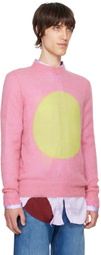 Edward Cuming Pink Open Heart Sweater