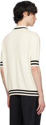 Balmain Off-White Spread Collar Polo