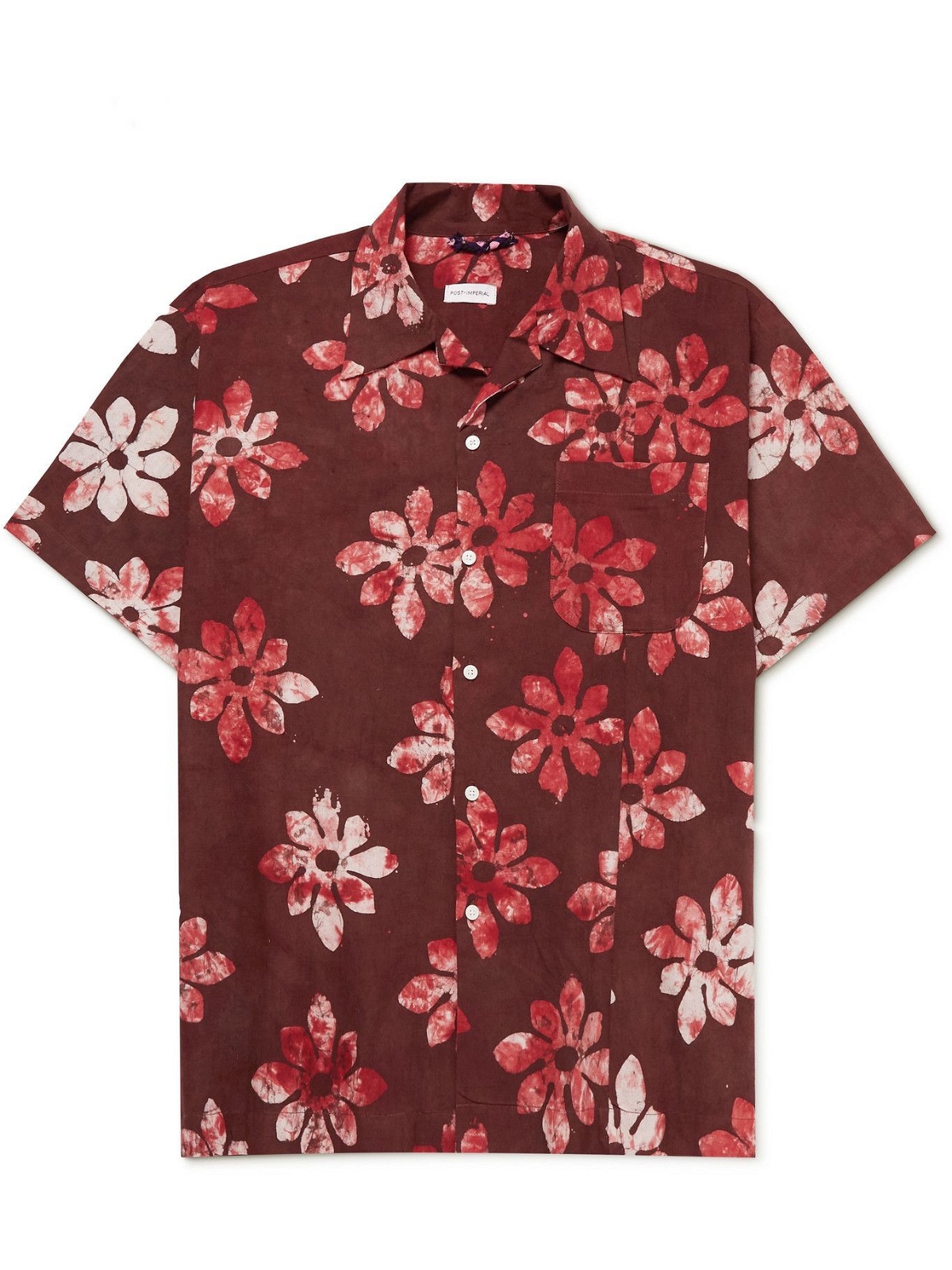 Photo: Post-Imperial - Camp-Collar Printed Shirt - Brown