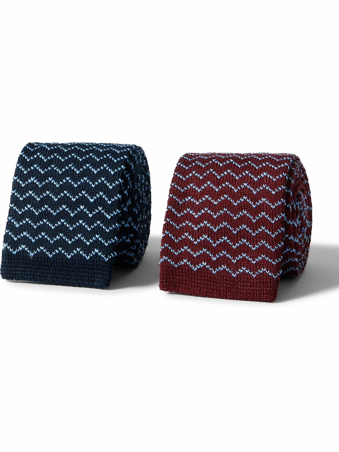Missoni - Two-Pack 6cm Knitted Cotton and Silk-Blend Tie