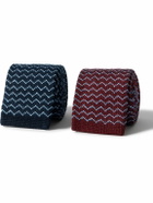 Missoni - Two-Pack 6cm Knitted Cotton and Silk-Blend Tie