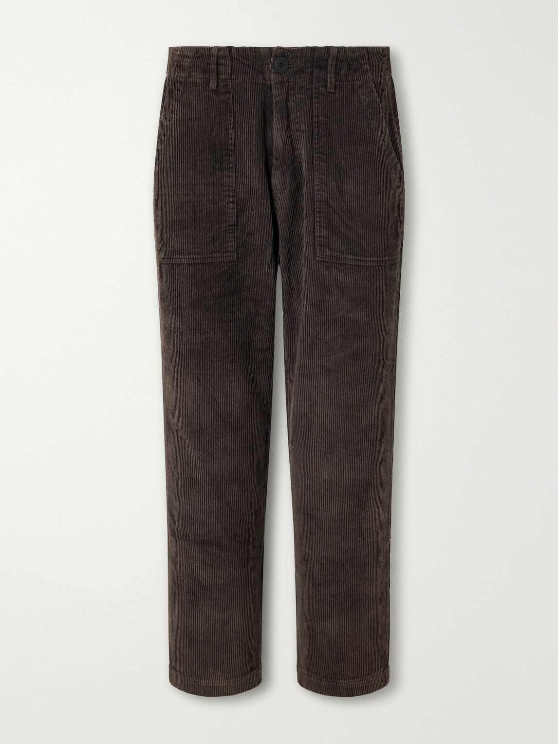 FrizmWORKS - Straight-Leg Cotton-Corduroy Trousers - Brown