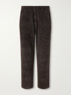 FrizmWORKS - Straight-Leg Cotton-Corduroy Trousers - Brown