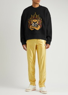 Moncler Genius 8 Moncler Palm Angels Logo Cotton Sweatshirt Black