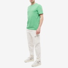 Moncler Men's Logo Ribbed T-Shirt in Green