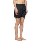 Solid and Striped Black Classic Swim Shorts