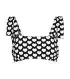Alexandra Miro Audrey heart-print bikini top