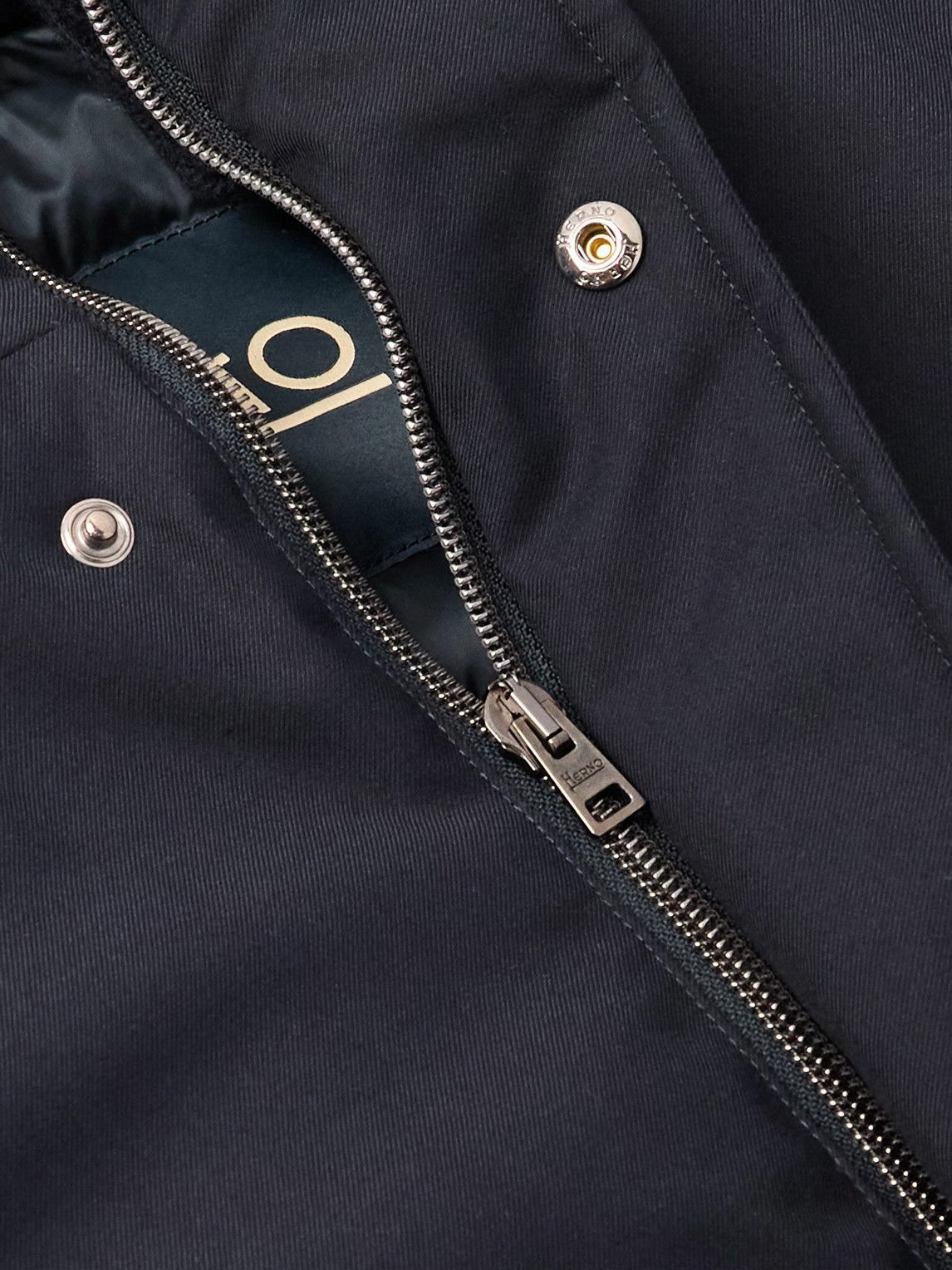 Herno - Padded Twill Hooded Down Parka - Blue