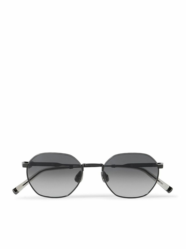 Photo: Brunello Cucinelli - Hexagonal-Frame Stainless Steel Sunglasses