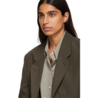 Lemaire Brown Single-Breasted Jacket