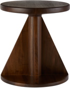 HEM Brown All Wood Rocket Stool