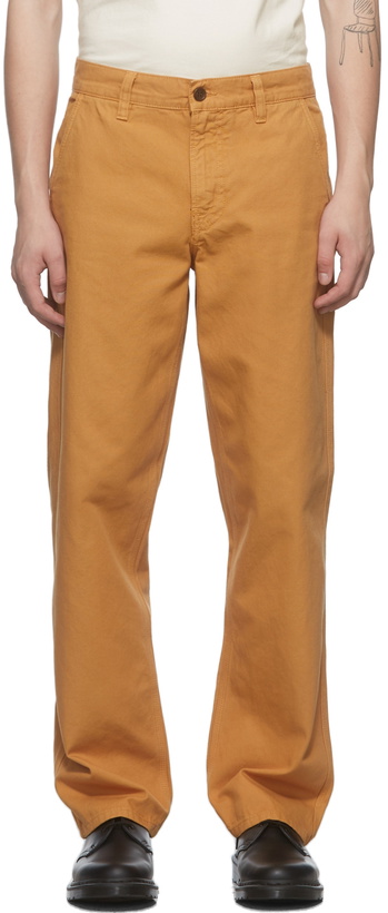 Photo: Nudie Jeans Brown Lazy Leo Trousers