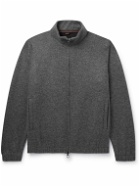 Loro Piana - Cashmere-Blend Zip-Up Sweater - Gray