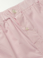 Emma Willis - Striped Cotton-Poplin Boxer Shorts - Pink