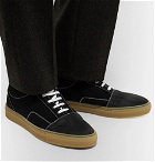 Common Projects - Cap-Toe Canvas and Nubuck Sneakers - Men - Black
