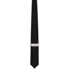 Ernest W. Baker Black Embroidered Tie