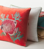 Les-Ottomans Velvet cushion