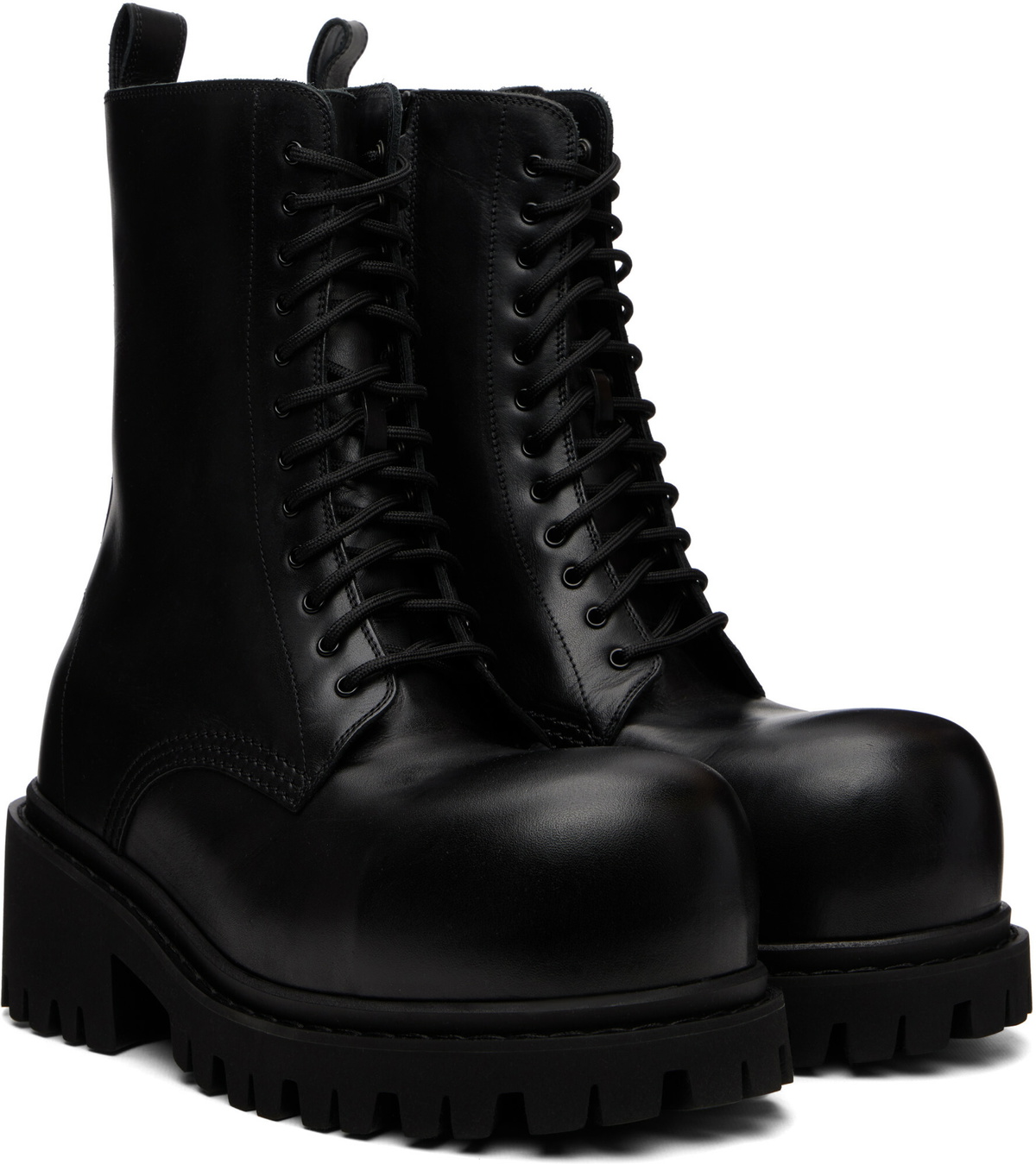 Balenciaga Black Stomper Boots