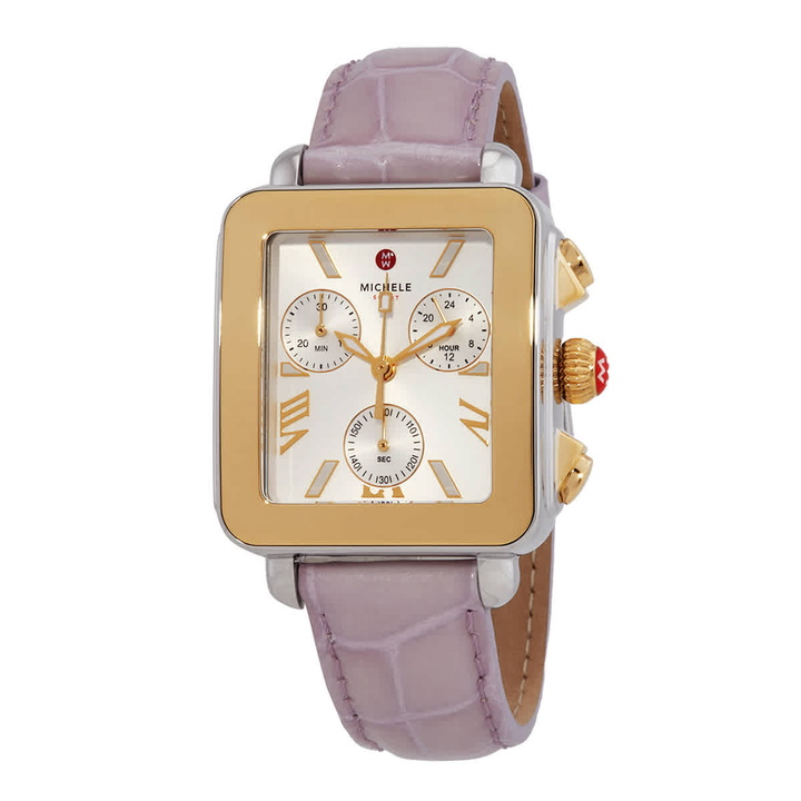 Photo: Michele Deco Sport Chronograph Quartz Silver Dial Ladies Watch MWW06K000064