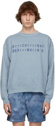 Schnayderman's Blue Christian Altmann Edition Boxy Logo Sweatshirt