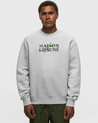 Maison Kitsune Maison Kitsune Flowers Comfort Sweatshirt Grey - Mens - Sweatshirts