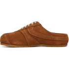 Dries Van Noten Tan Suede Mule Loafers